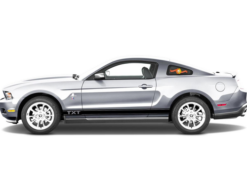 TXT Gestreepte Zij- en Rokerstrepen Vinyl Decal Set voor Musclecar Musclecarmodel
