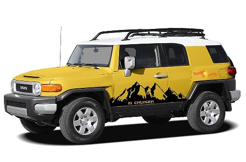 Mountain Side Vinyl Sticker Kit Voor Toyota FJ Cruiser