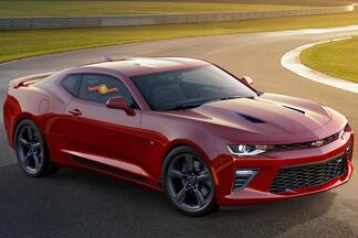 2 - Chevrolet Camaro RS dorpelpaneel deurstickers gestreepte vinylafbeeldingen 2016-2018
