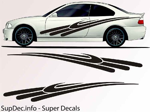 Vinyl Auto Body Graphics EXTERIEUR BUITEN Sticker sticker B712