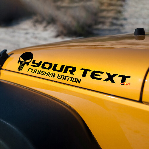 Rubicon Punisher Edition Motorkap Stickervinyl Decal voor Jeep Wrangler