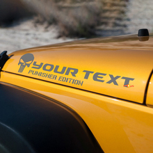 Rubicon Punisher Edition Motorkap Stickervinyl Decal voor Jeep Wrangler 2