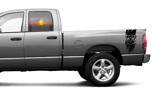 Versleten Achterzijde Strepen Vinyl Sticker voor Dodge Ram 1500 2500 3500