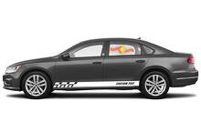 Racing rocker panel strepen vinyl decals stickers voor Volkswagen Passat Wolfsburg B2 B3 B4 B5 B6 B7 B8 CC
 3