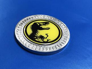 3D Badge Jurassic Park Metalen Aluminium Bed Side Embleem Voor Jeep Wrangler JL JK YJ TJ
