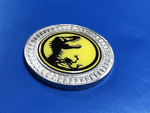 Jurassic Park Metaal Aluminium Bedside Embleem Vinyl Sticker voor Jeep Wrangler