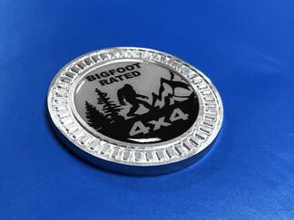 3D Badge Bigfoot Rated 4x4 Metalen Aluminium Bed Side Embleem Voor Jeep Wrangler JL JK YJ TJ
