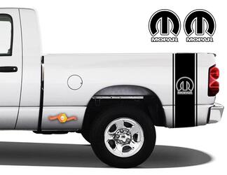 1500 2500 Ram Truck Vinyl Decal Nachtkastje Stripe Mopar Logo Stickers
