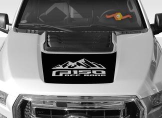 FORD F-150 Raptor SVT Hood Graphics 2015-2019 - Ford Racing Stripe-stickers
