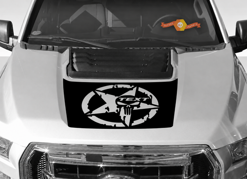 SVT Motorkap Racing Stripe Graphics Vinyl Stickers Decals voor Musclecar truck power truck 2015-2019 8415
