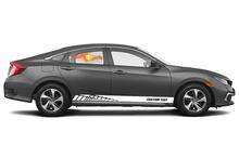Racing rocker panel strepen vinyl stickers stickers voor Honda Civic Sport
 3