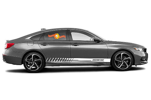 Racing rocker panel strepen vinyl stickers stickers voor Honda Accord Sport
