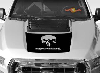 FORD F-150 Raptor Punisher SVT Hood Graphics 2015-2019 - Ford Racing Stripe-stickers

