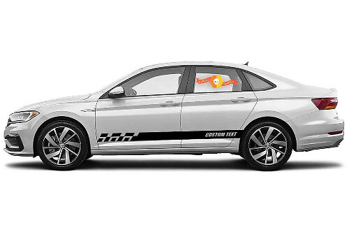 Racing rocker panel strepen vinyl stickers stickers voor Volkswagen Jetta GLI
