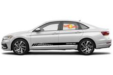 Racing rocker panel strepen vinyl stickers stickers voor Volkswagen Jetta GLI
 2