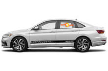 Racing rocker panel strepen vinyl stickers stickers voor Volkswagen Jetta GLI
 3