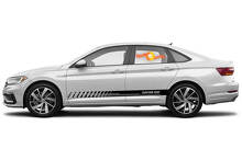 Racing rocker panel strepen vinyl stickers stickers voor Volkswagen Jetta GLI
 4
