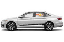 Racing rocker panel strepen vinyl stickers stickers voor Volkswagen Jetta GLI
 4