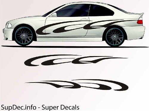 Vinyl Auto Body Graphics EXTERIEUR BUITEN Sticker sticker B736