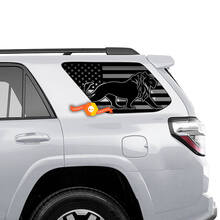 Achterzijde raamsticker sticker USA vlag leeuw voor elke auto
 2