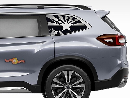 Suba Ascent Forester Hardtop USA vlag bergen vlag Arizona voorruit sticker sticker JKU JLU 2007-2019 of Tacoma 4Runner Tundra Dodge Challenger Charger Wrangler Rubicon - 104

