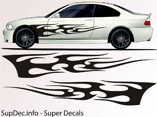 Vinyl Auto Body Graphics EXTERIEUR BUITEN Sticker sticker B740