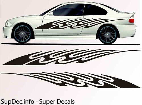 Tribal Stijl Abstracte Strepen Zij Vinyl Decal Sticker