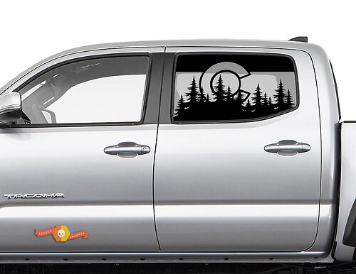 Vlag Colorado Forest zijraamstickers voor Toyota Tacoma 4Runner Tundra
