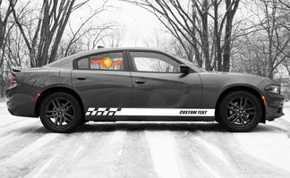 Racing rocker paneel strepen vinyl stickers stickers voor Dodge Charger SXT
