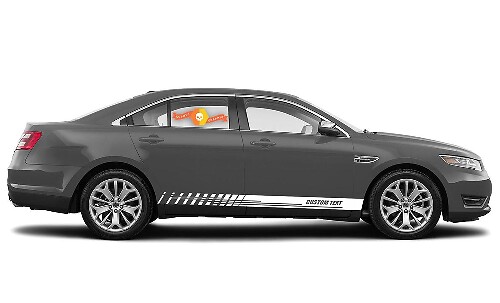 Racing rocker panel strepen vinyl stickers stickers voor Ford Taurus
