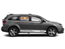 Racing rocker panel strepen vinyl stickers stickers voor Dodge Journey
 2