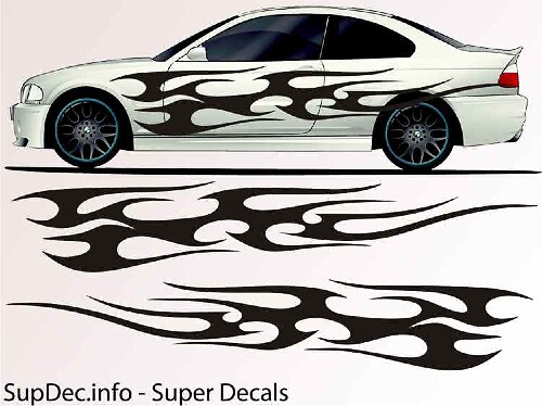 Vinyl Auto Body Graphics EXTERIEUR BUITEN Sticker sticker B744