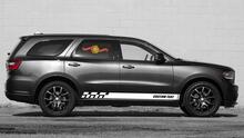 Racing rocker panel strepen vinyl stickers stickers voor Dodge Durango
 4