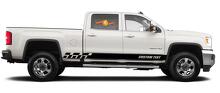 Racing rocker panel strepen vinyl stickers stickers voor GMC Sierra 2500HD
 4