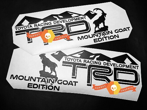 TRD Mountains Goat Edition Universele Vinyl Decal Sticker voor Toyota FJ Cruiser
