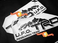 Paar TRD UFO Research Team Side Vinyl Decals Stickers voor Toyota Tacoma
 2