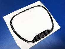 Carbon stijl stuurwiel sierlijst ring bolvormige sticker voor Dodge_2