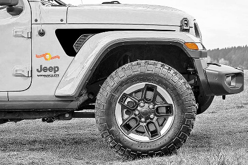 Gravity Style Vent Spatbord Vinyl Decal Sticker voor Jeep Wrangler 2018-2021