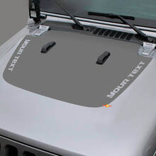 Aangepaste Tekst Motorkap Blackout Vinyl Sticker voor Jeep Gladiator en Wrangler_2