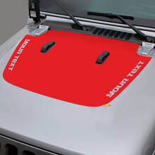 Aangepaste Tekst Motorkap Blackout Vinyl Sticker voor Jeep Gladiator en Wrangler_3