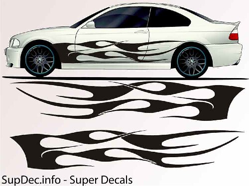 Vinyl Auto Body Graphics EXTERIEUR BUITEN Sticker sticker B752
