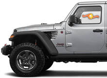Verweerde USA Vlag Spatbord Vent Vinyl Decal Kit voor Jeep Gladiator Wrangler_2