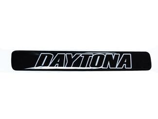 Eén stuurwiel Witte en zwarte Daytona Challenger Charger embleem koepelvormige sticker
