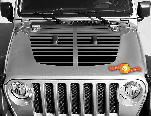 Vinylstreep Split Hood voor Jeep Gladiator & Wrangler