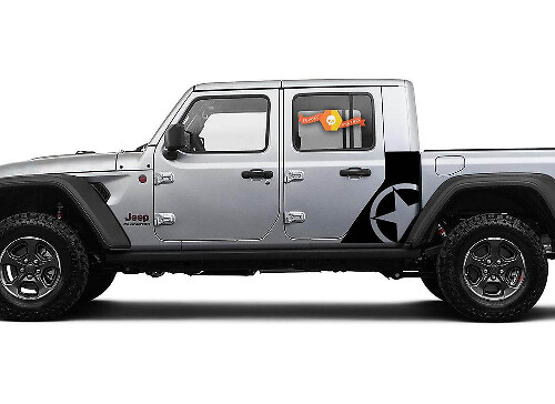 War Star zijvinyl decalset voor Jeep Gladiator JT