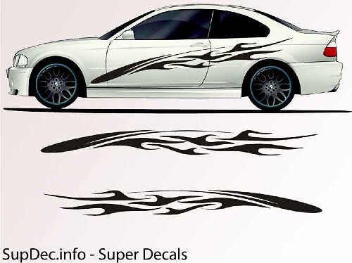 Vinyl Auto Body Graphics EXTERIEUR BUITEN Sticker sticker B762