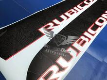 Paar topografische kaart Jeep WRANGLER JK UNLIMITED RUBICON RECON sticker sticker
 3