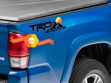 Paar TRD Off Road Vintage Old Style Sunset Style Bed Side Vinyl Stickers Decal Toyota Tacoma Tundra FJ Cruiser
 2