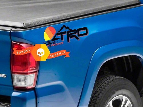TRD Vintage Zijwand Vinyl Sticker voor Toyota Tundra