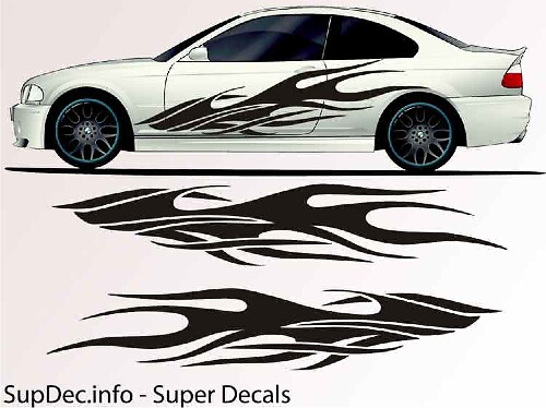 Vinyl Auto Body Graphics EXTERIEUR BUITEN Sticker sticker B763